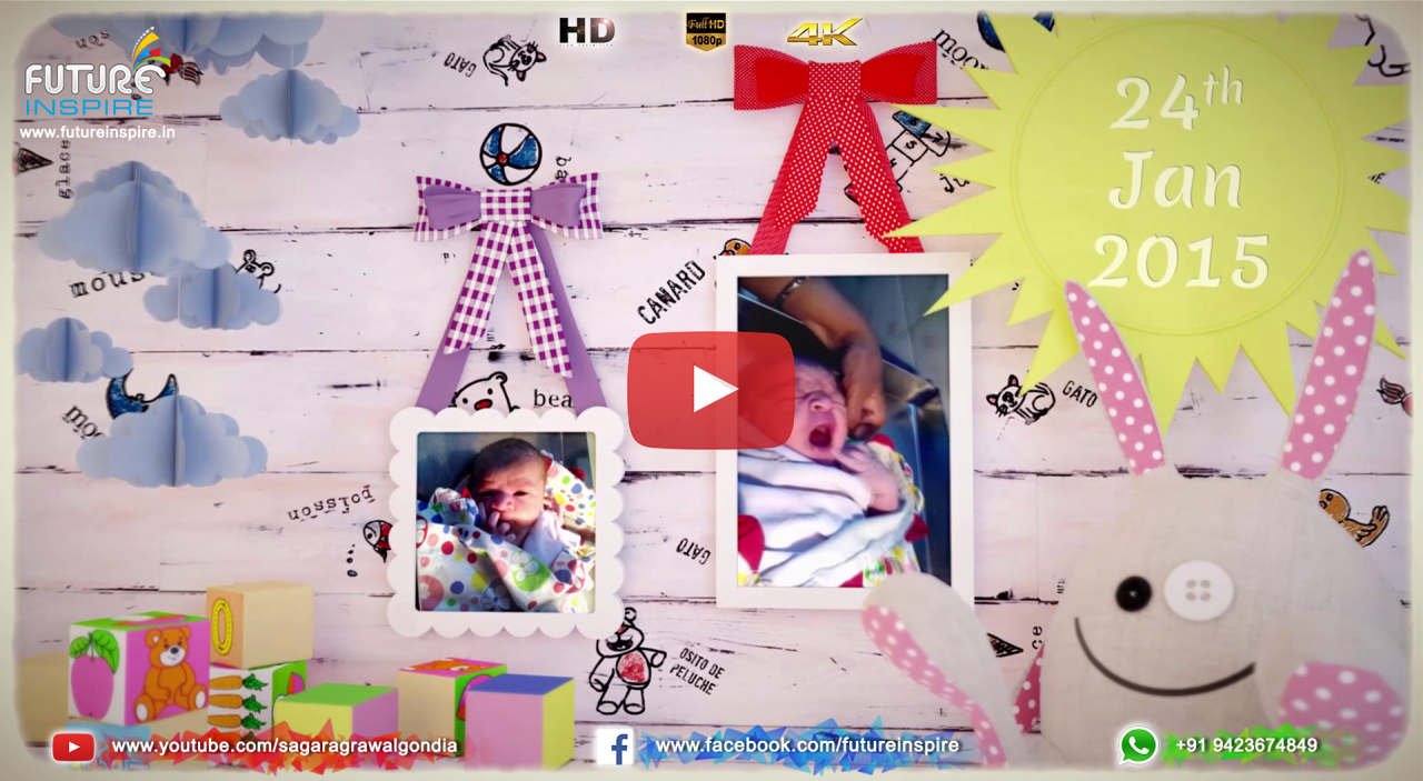 Darshil 4th Birthday Wishes Video Gift