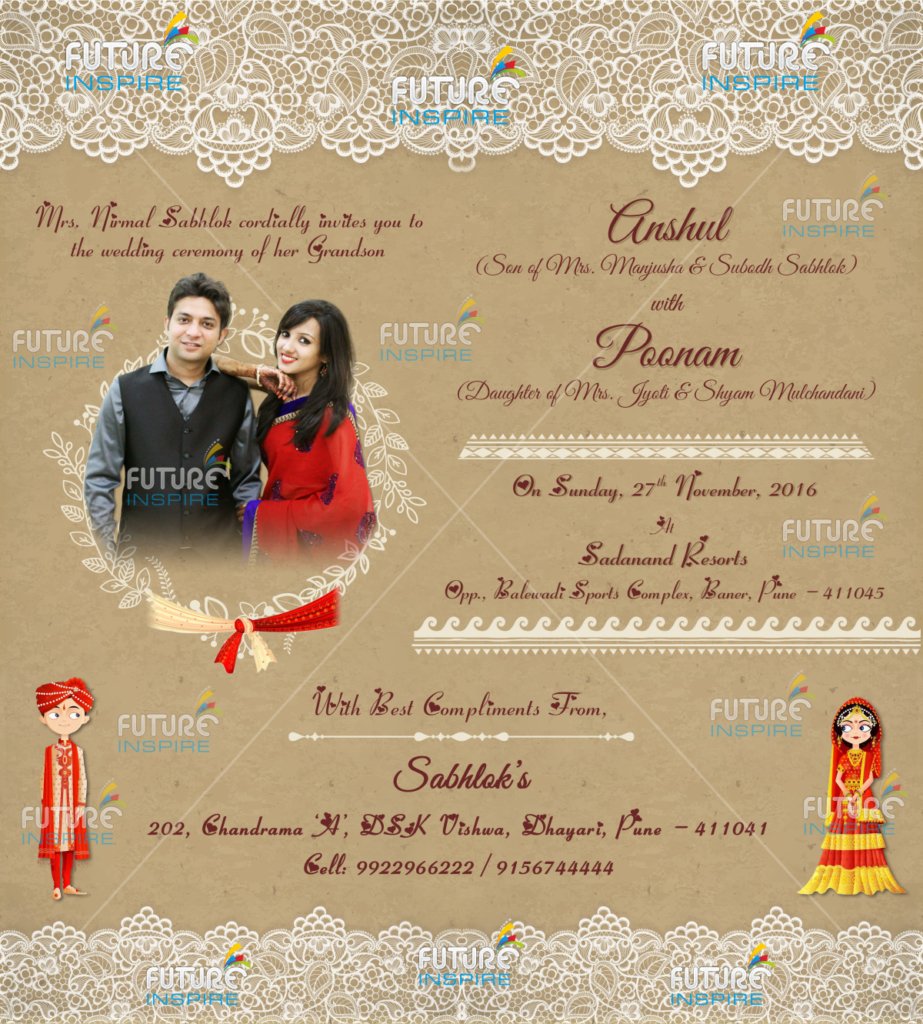 wedding itinenary e-card invitation
