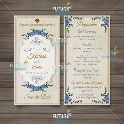 DEMO Kailash weds Anita Premium E card Wedding Invitation