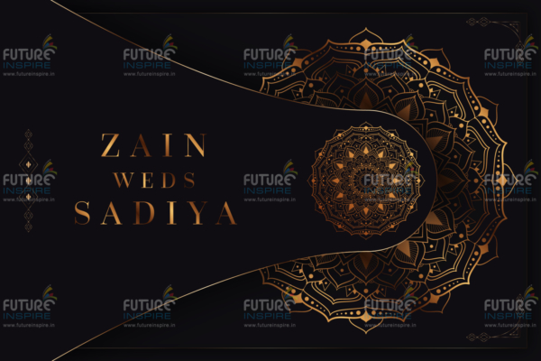 Zain weds Sadiya Ultra Premium Ecard Muslim Wedding Invitation PAGE I
