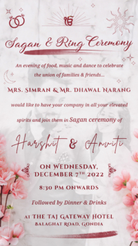 Harshit weds Anviti Digital Sikh Wedding E card Invitation 06