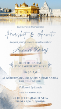 Harshit weds Anviti Digital Sikh Wedding E card Invitation 07 1