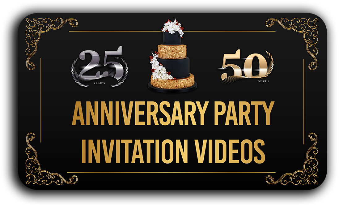 Anniversary Party Invitation Videos