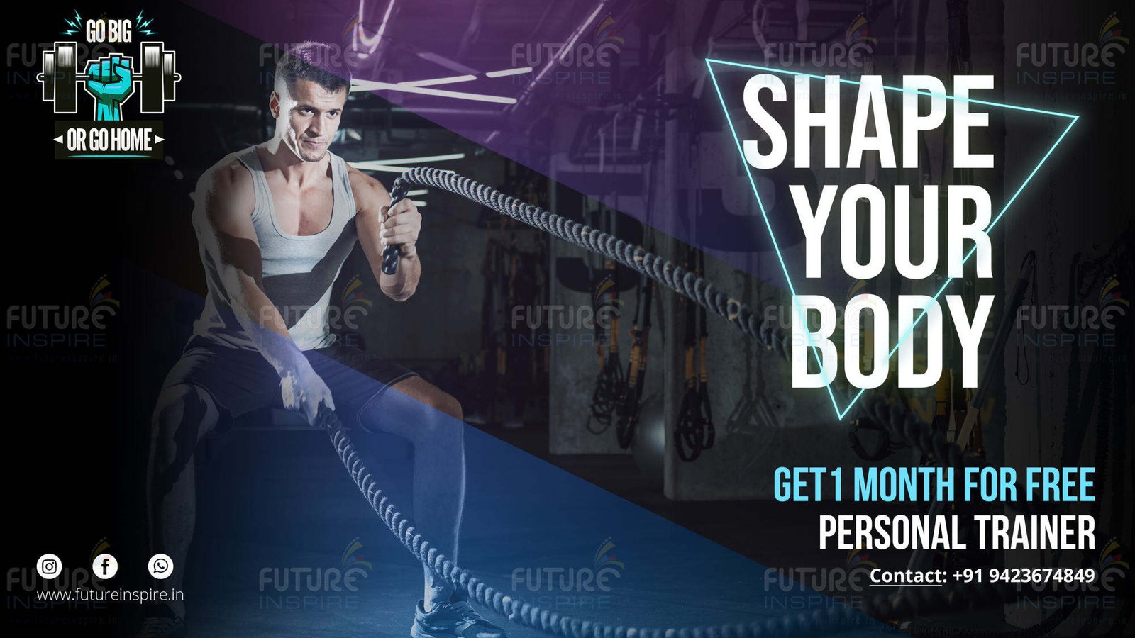 social media promotion fitness gym