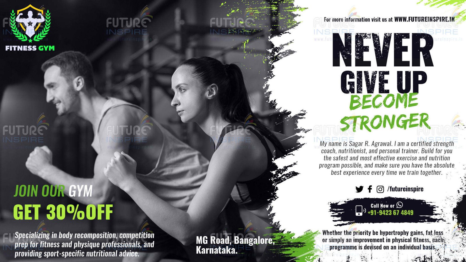 social media promotion fitness gym