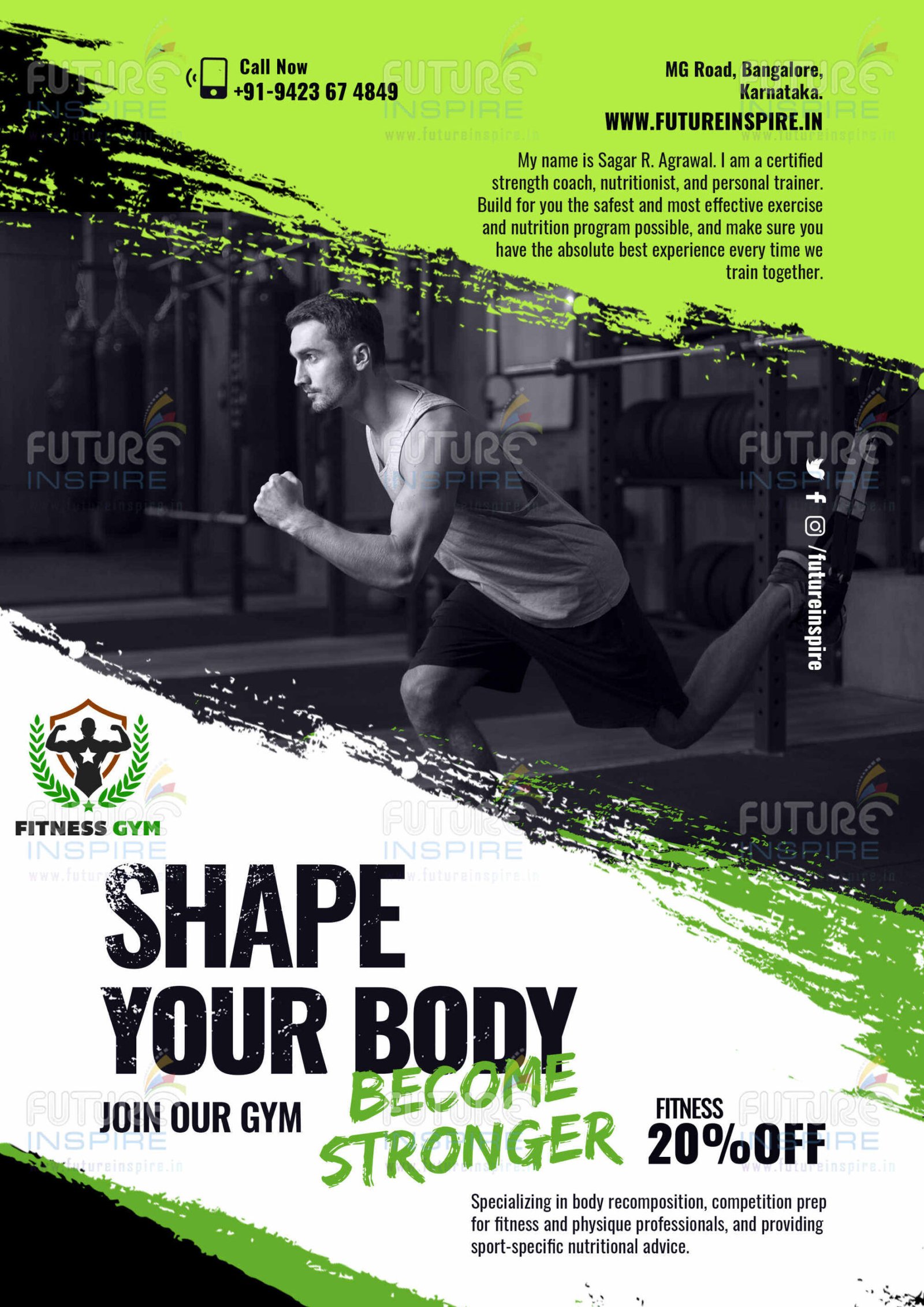 social media promotion fitness gym