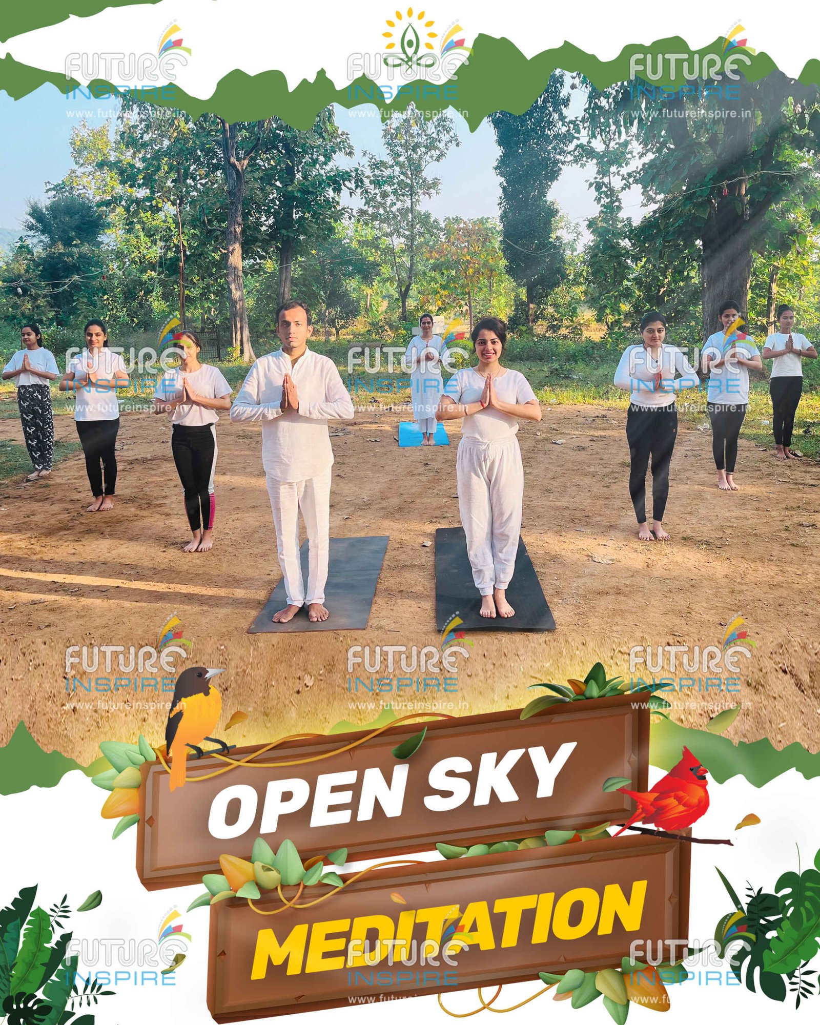 social media promotion yoga for youth hiking