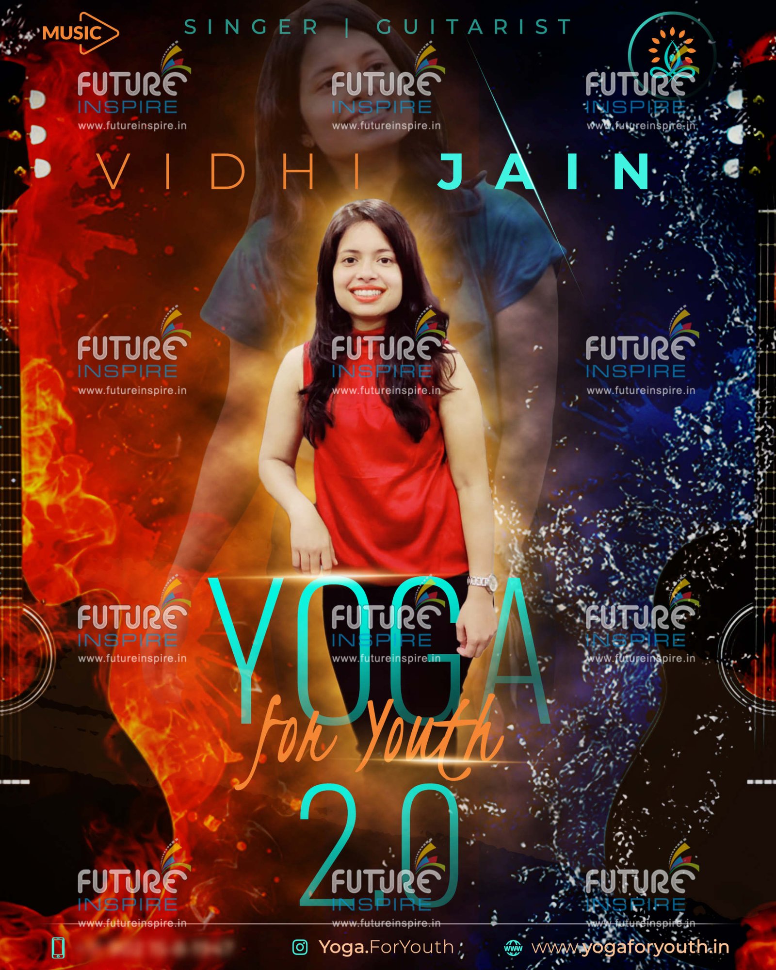 social media promotion yoga for youth music team