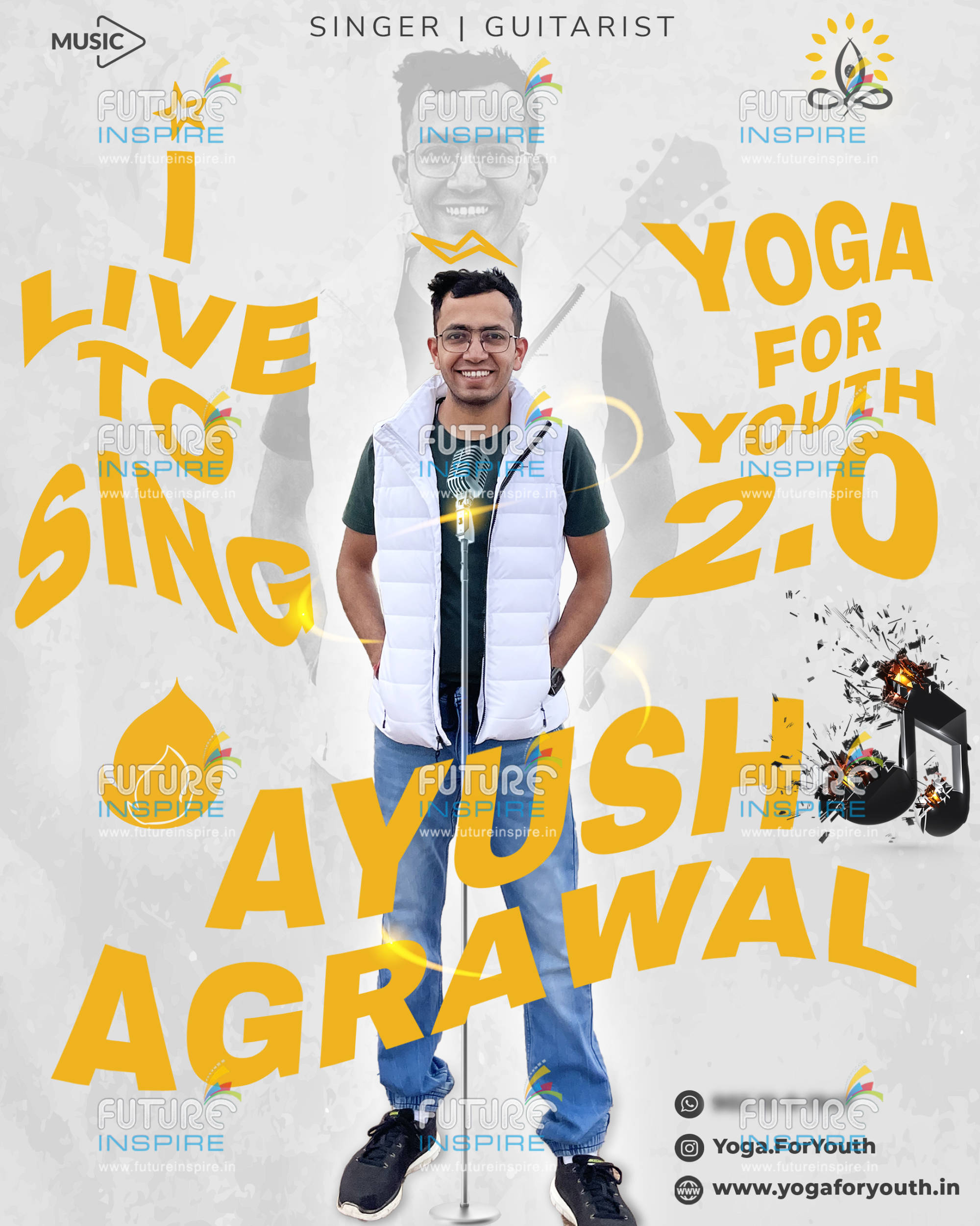 social media promotion yoga for youth music team