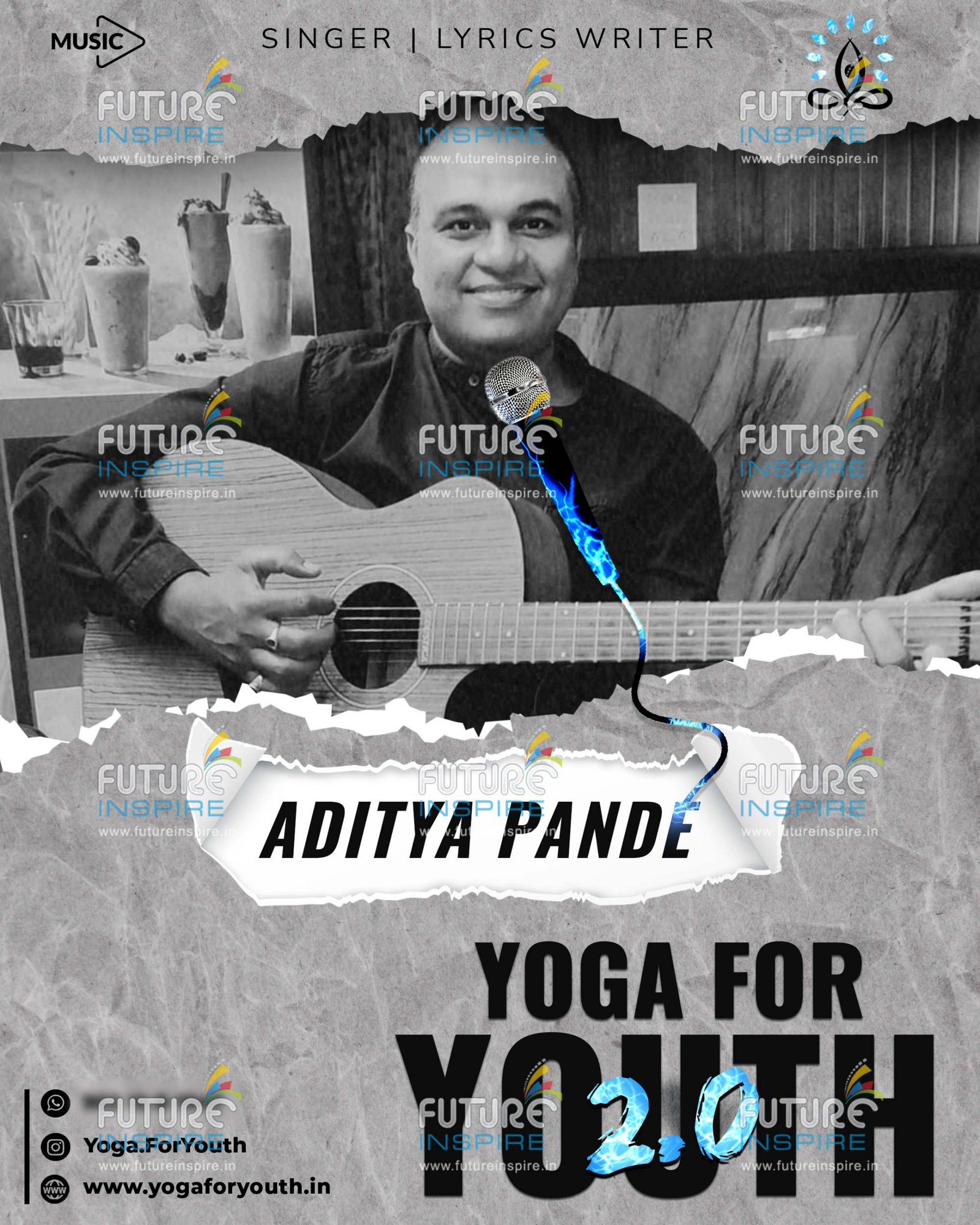 social media promotion yoga for youth music team