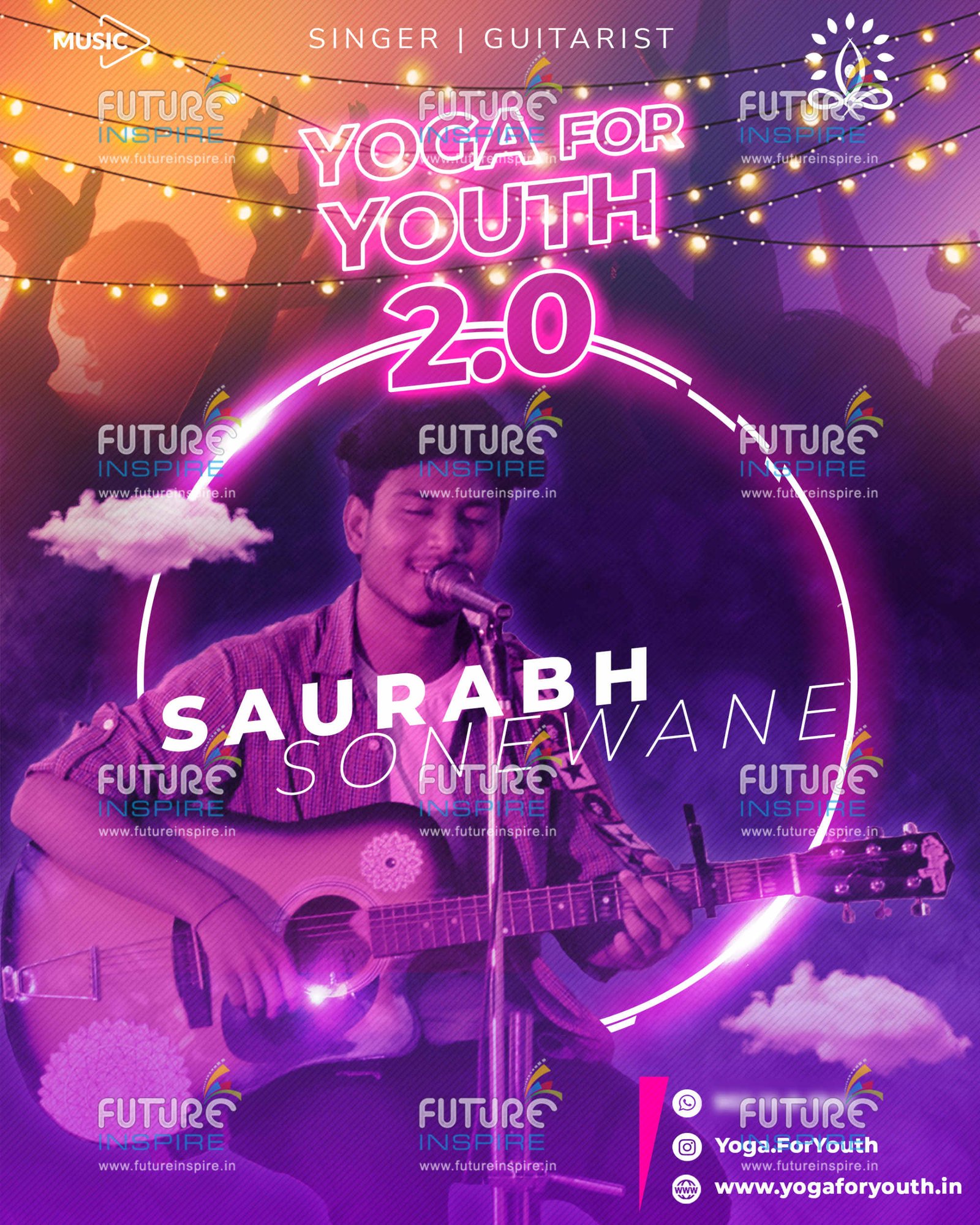 social media promotion yoga for youth music team