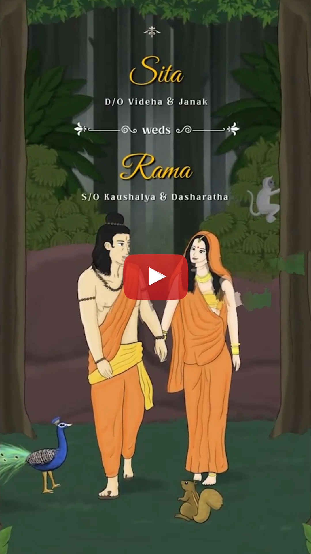 06 Vertical Mobile Wedding Invitation Video