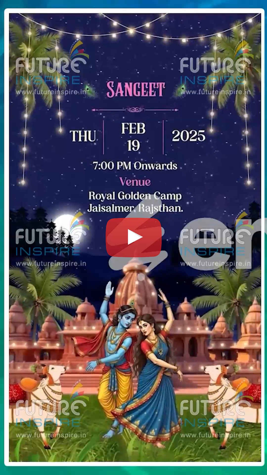 09 Vertical Mobile Wedding Invitation Video