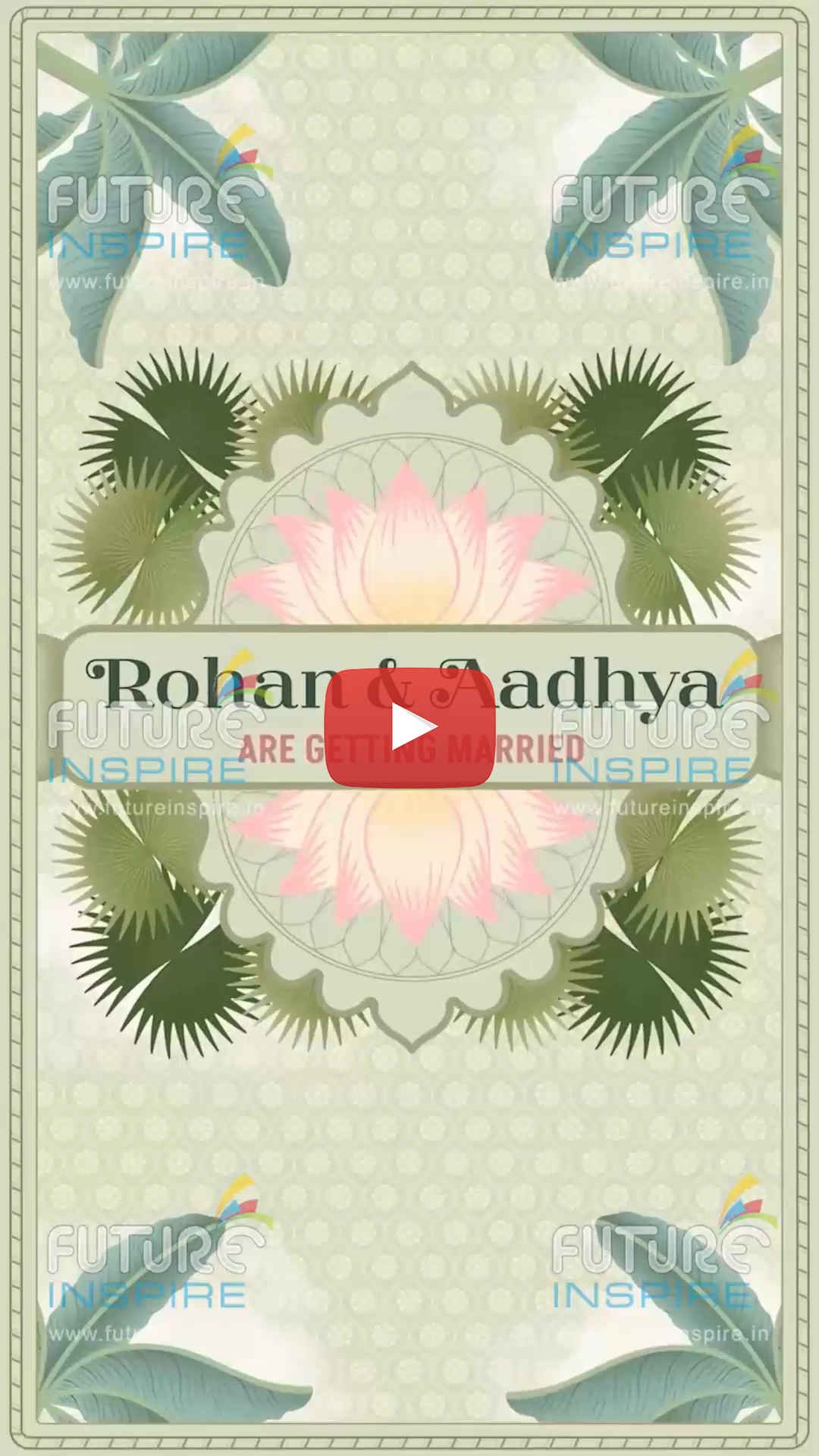 13 Vertical Mobile Wedding Invitation Video