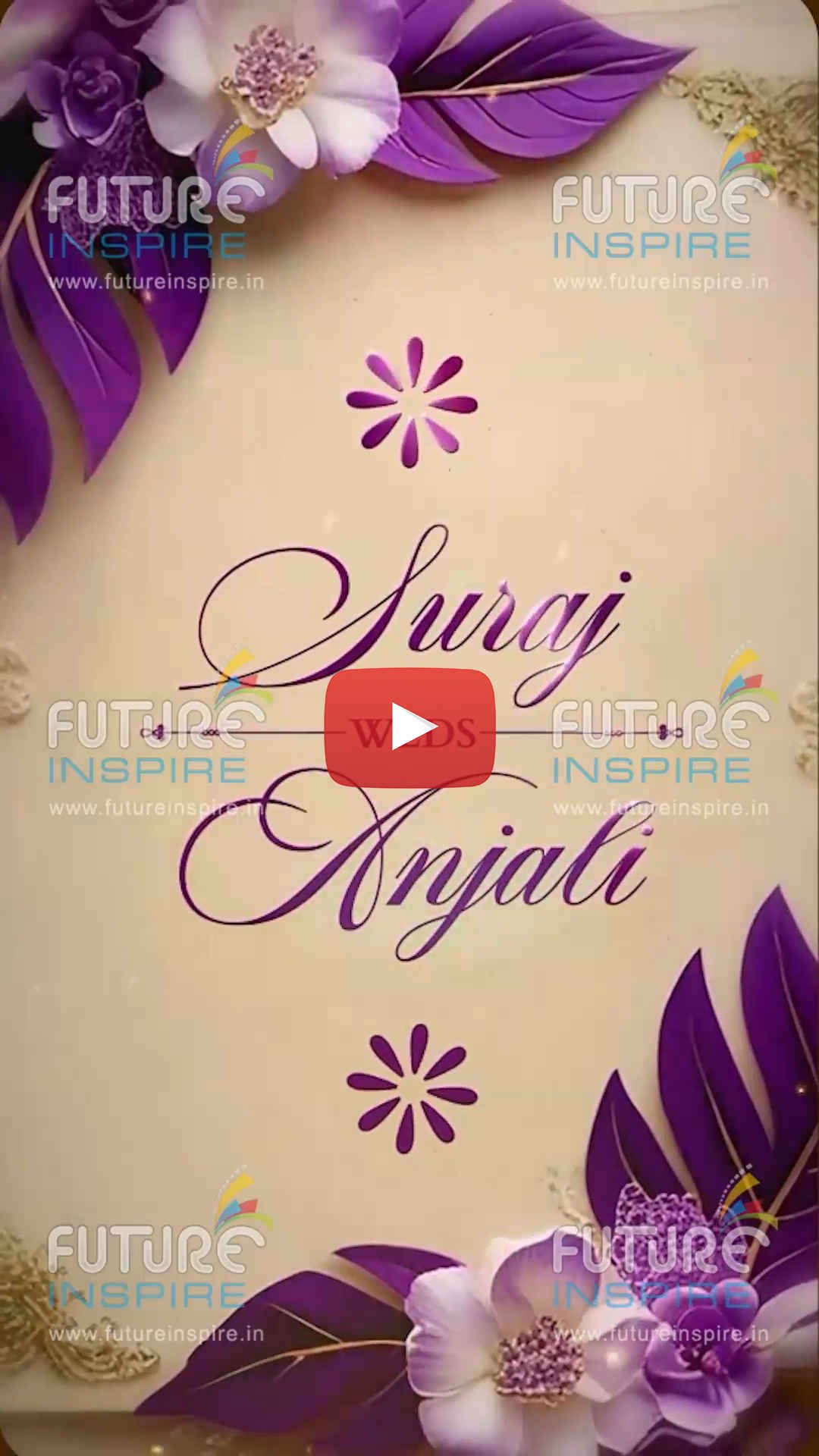 15 Vertical Mobile Wedding Invitation Video