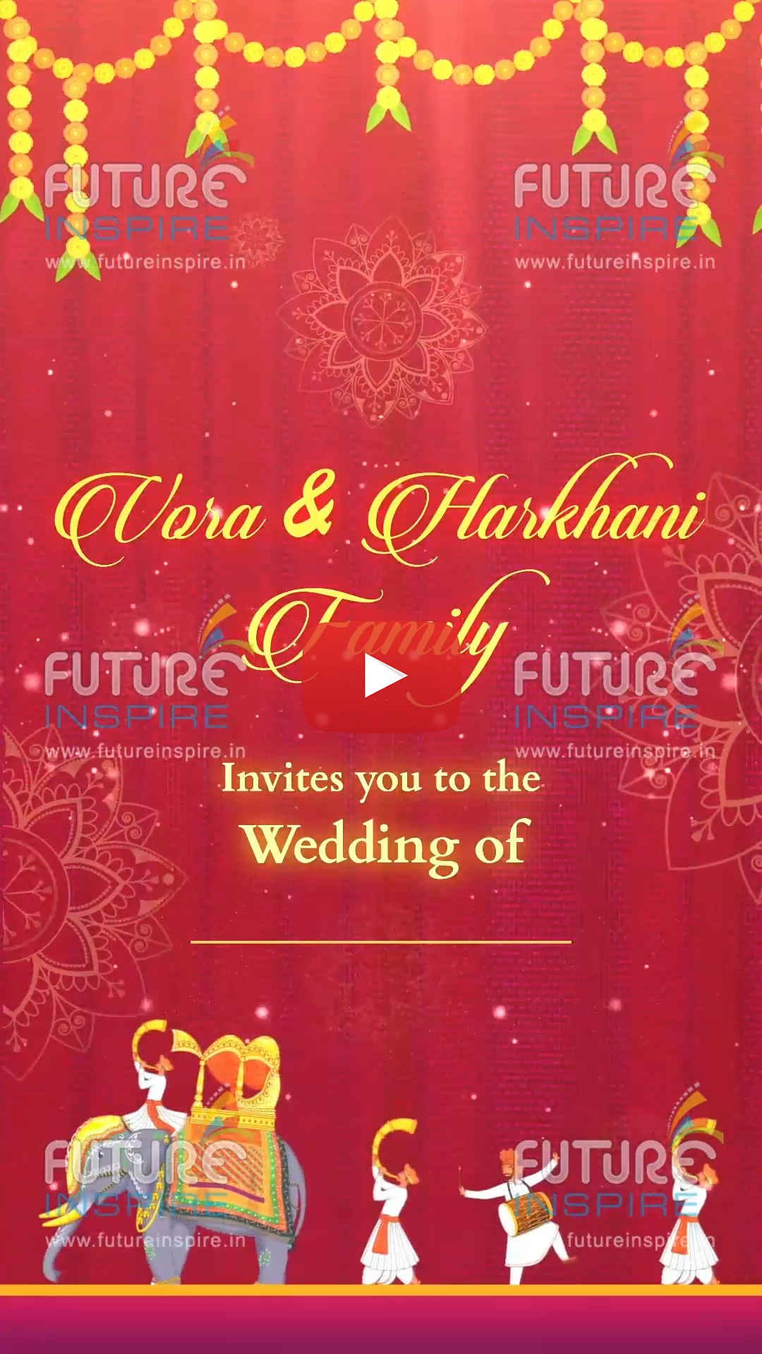 17 Vertical Mobile Wedding Invitation Video