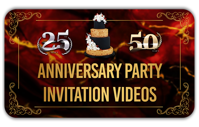 Anniversary Party Invitation Videos