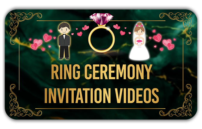 Engagement/Ring Ceremony Invitation Videos
